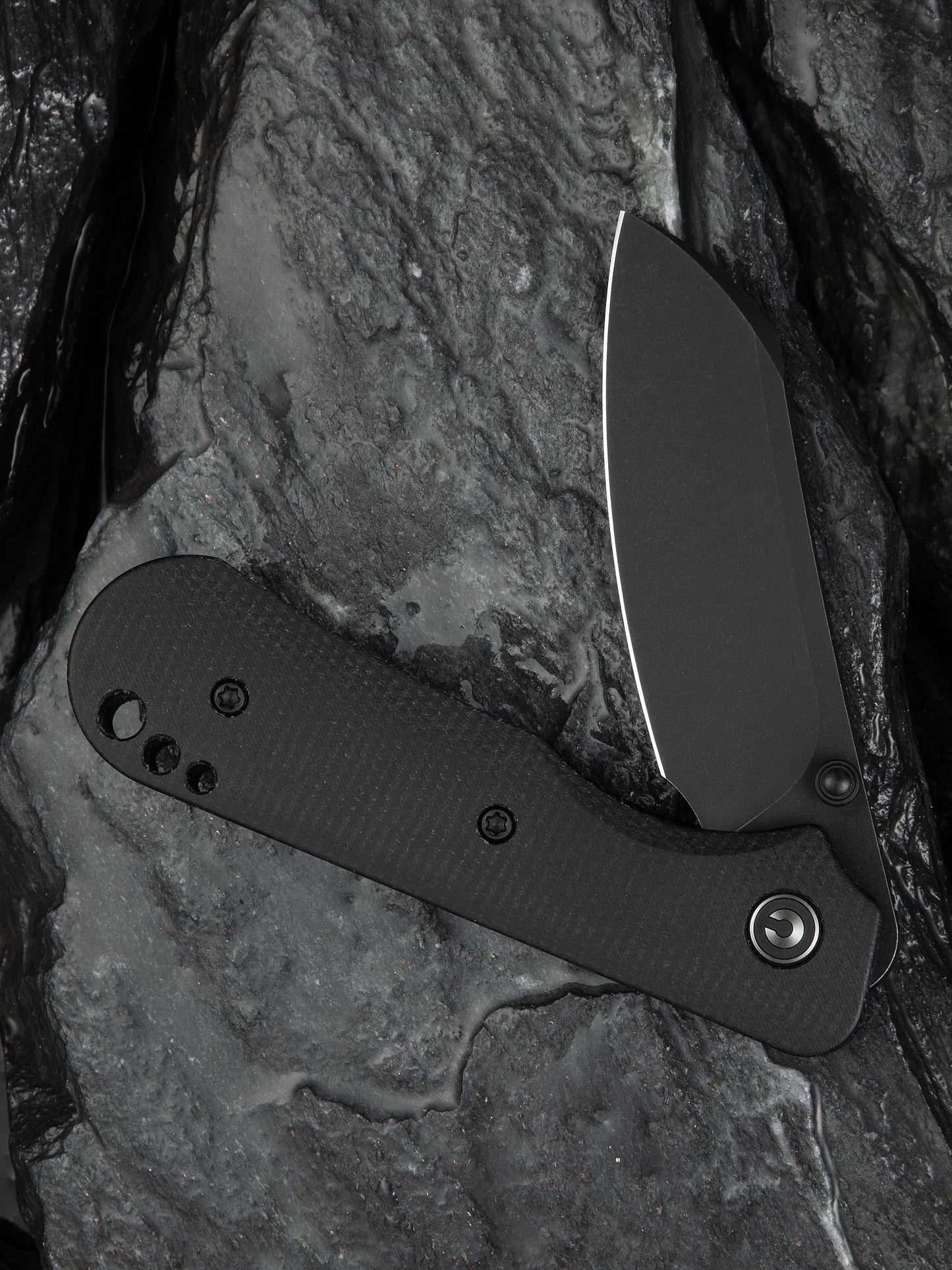 Civivi Crabby 2.7" Sandvik 14C28N Black Canvas Micarta Folding Knife by Ken Onion Jr C24055-3