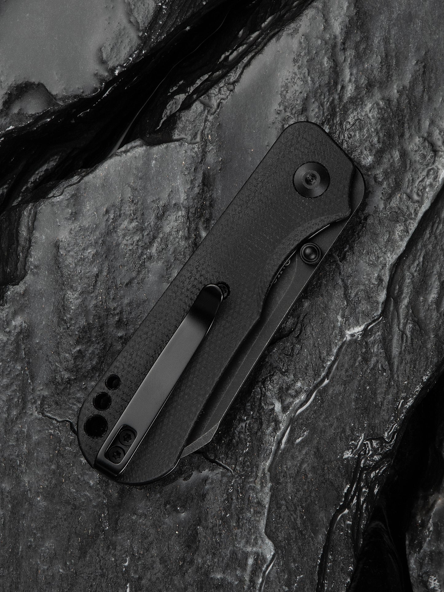 Civivi Crabby 2.7" Sandvik 14C28N Black Canvas Micarta Folding Knife by Ken Onion Jr C24055-3