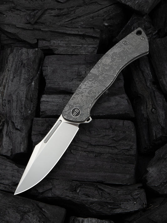 WE Essential Knight 3.6" Bohler M390 Etched Titanium Folding Knife by Jason Knight WE24003-3