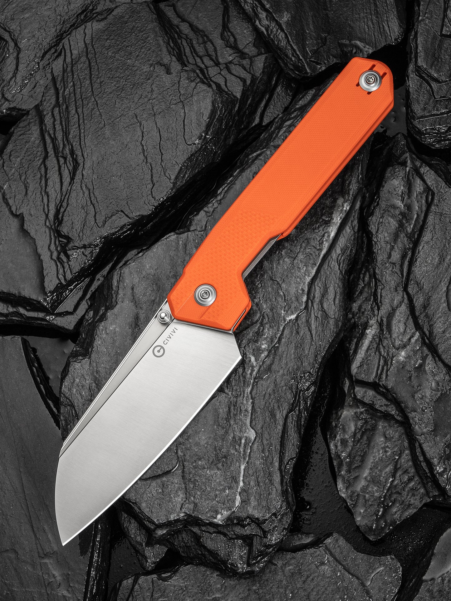 Civivi Hid 4.14" Sandvik 14C28N Orange G10 Folding Knife by Ostap Hel C23008-4