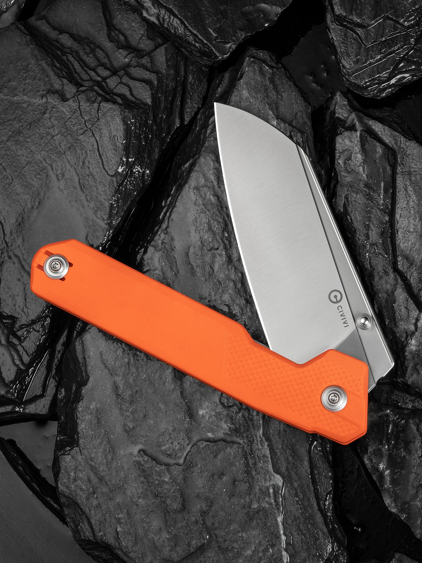 Civivi Hid 4.14" Sandvik 14C28N Orange G10 Folding Knife by Ostap Hel C23008-4