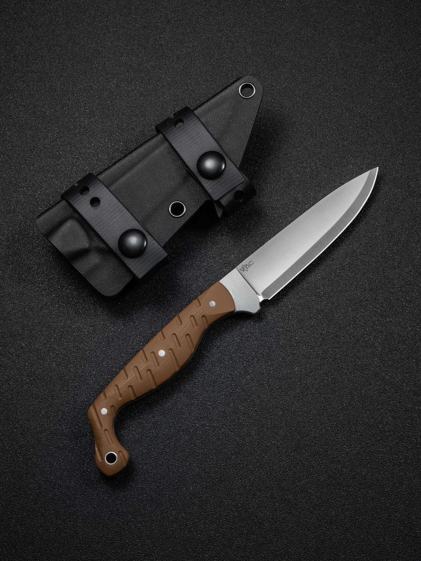 Civivi MDRN Hunter 4.12" Nitro-V Brown G10 Fixed Blade Knife by Kyle Lamb C23078-2