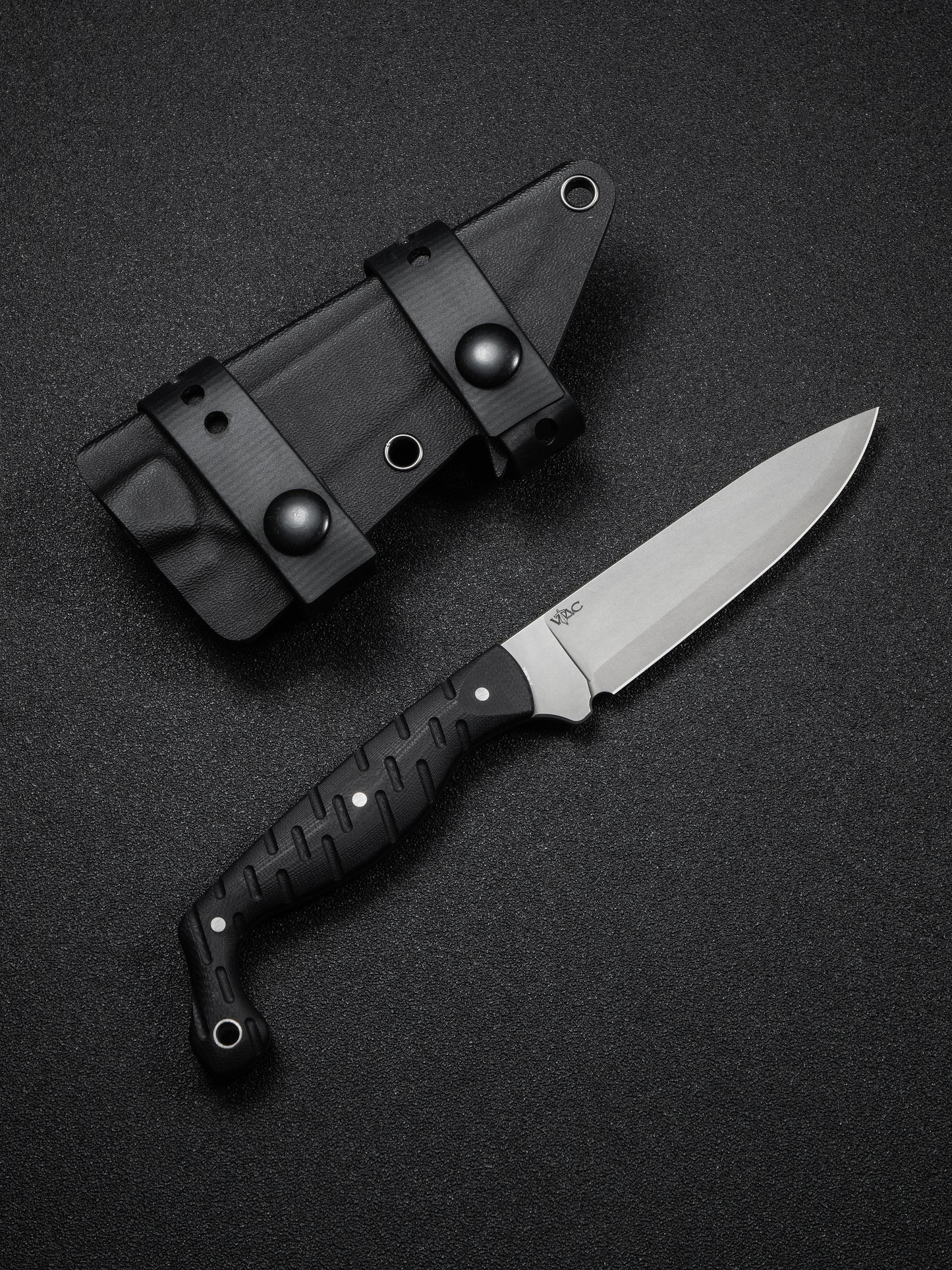 Civivi MDRN Hunter 4.12" Nitro-V Black G10 Fixed Blade Knife by Kyle Lamb C23078-1