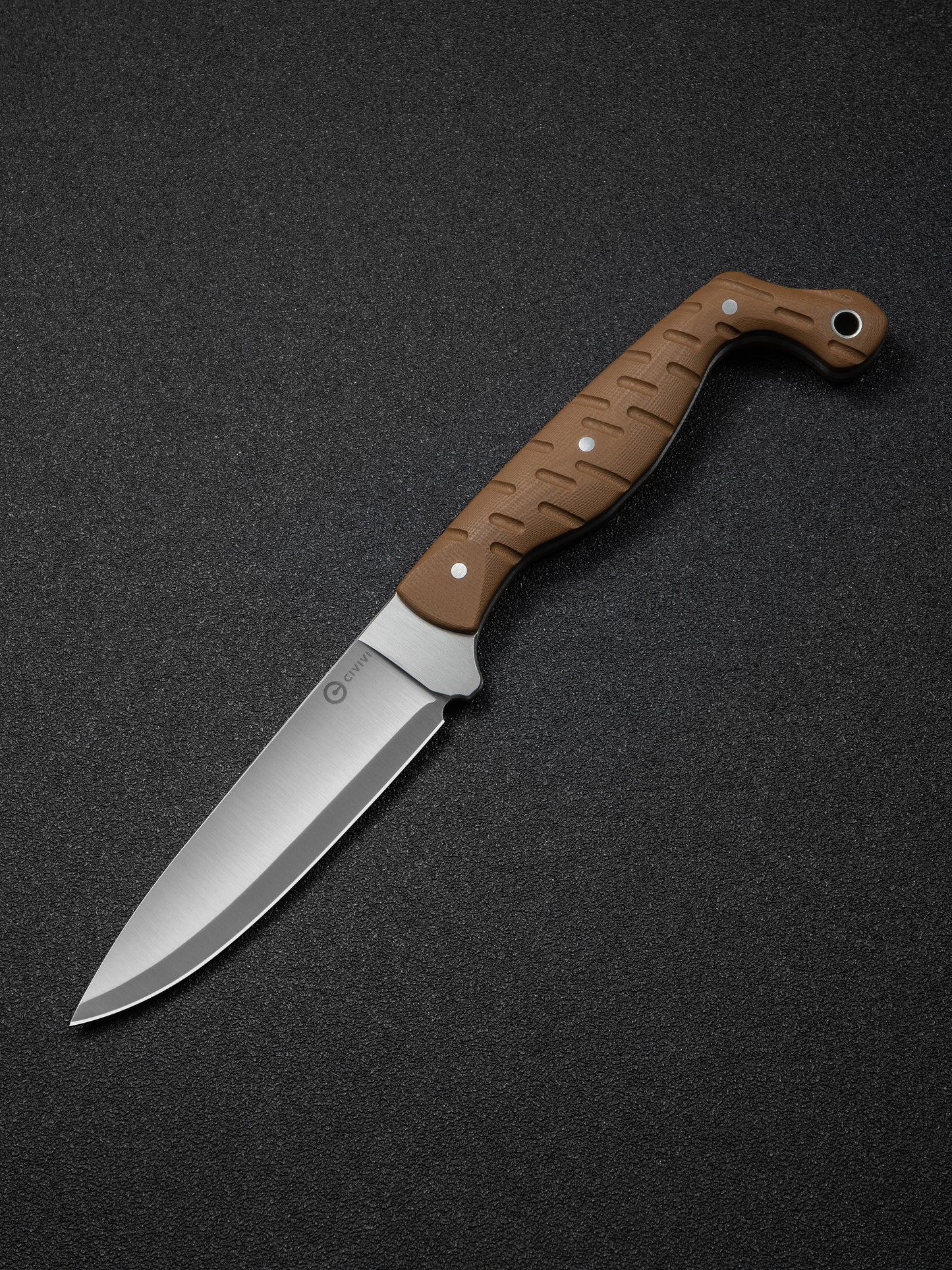 Civivi MDRN Hunter 4.12" Nitro-V Brown G10 Fixed Blade Knife by Kyle Lamb C23078-2