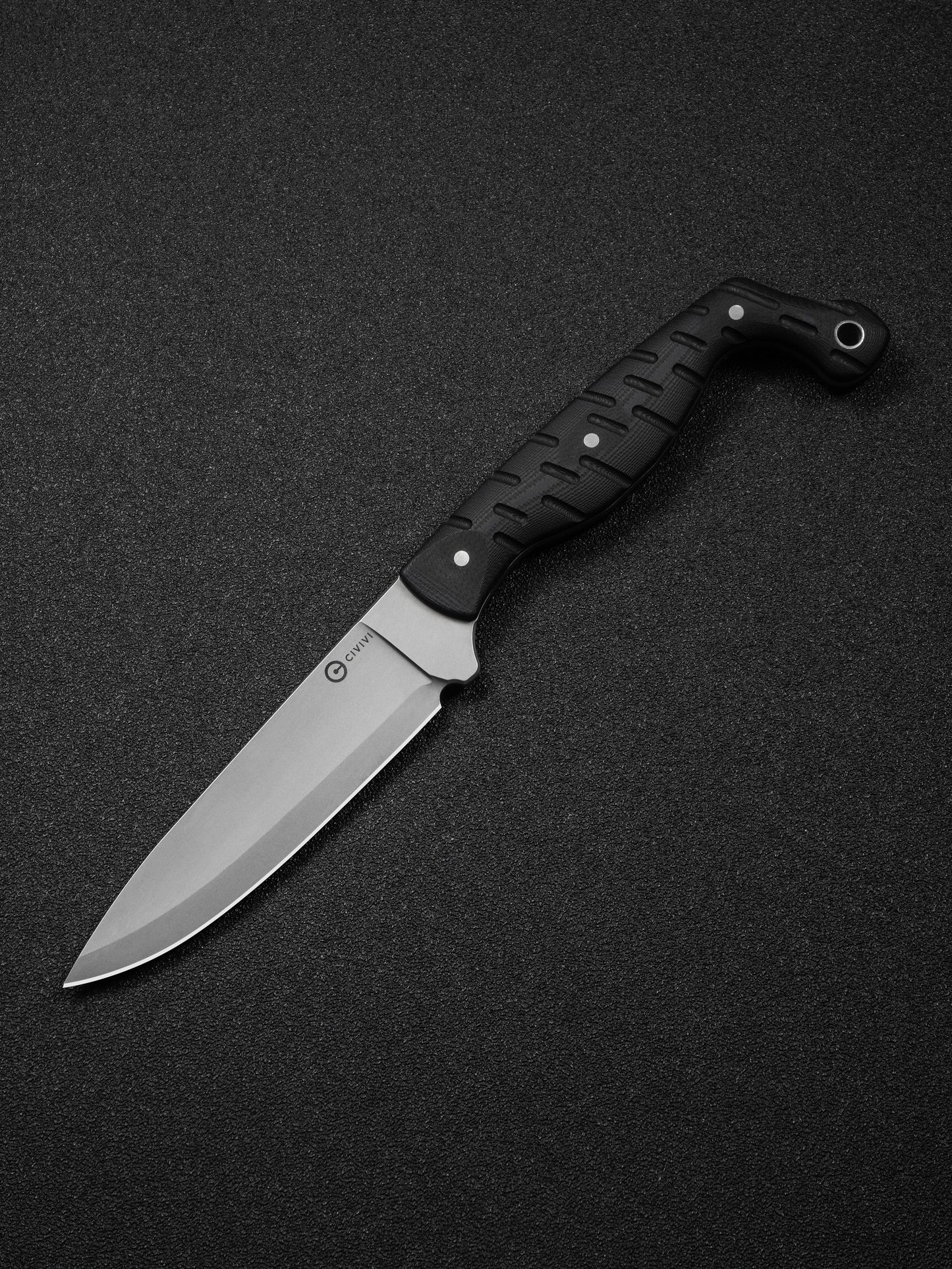 Civivi MDRN Hunter 4.12" Nitro-V Black G10 Fixed Blade Knife by Kyle Lamb C23078-1