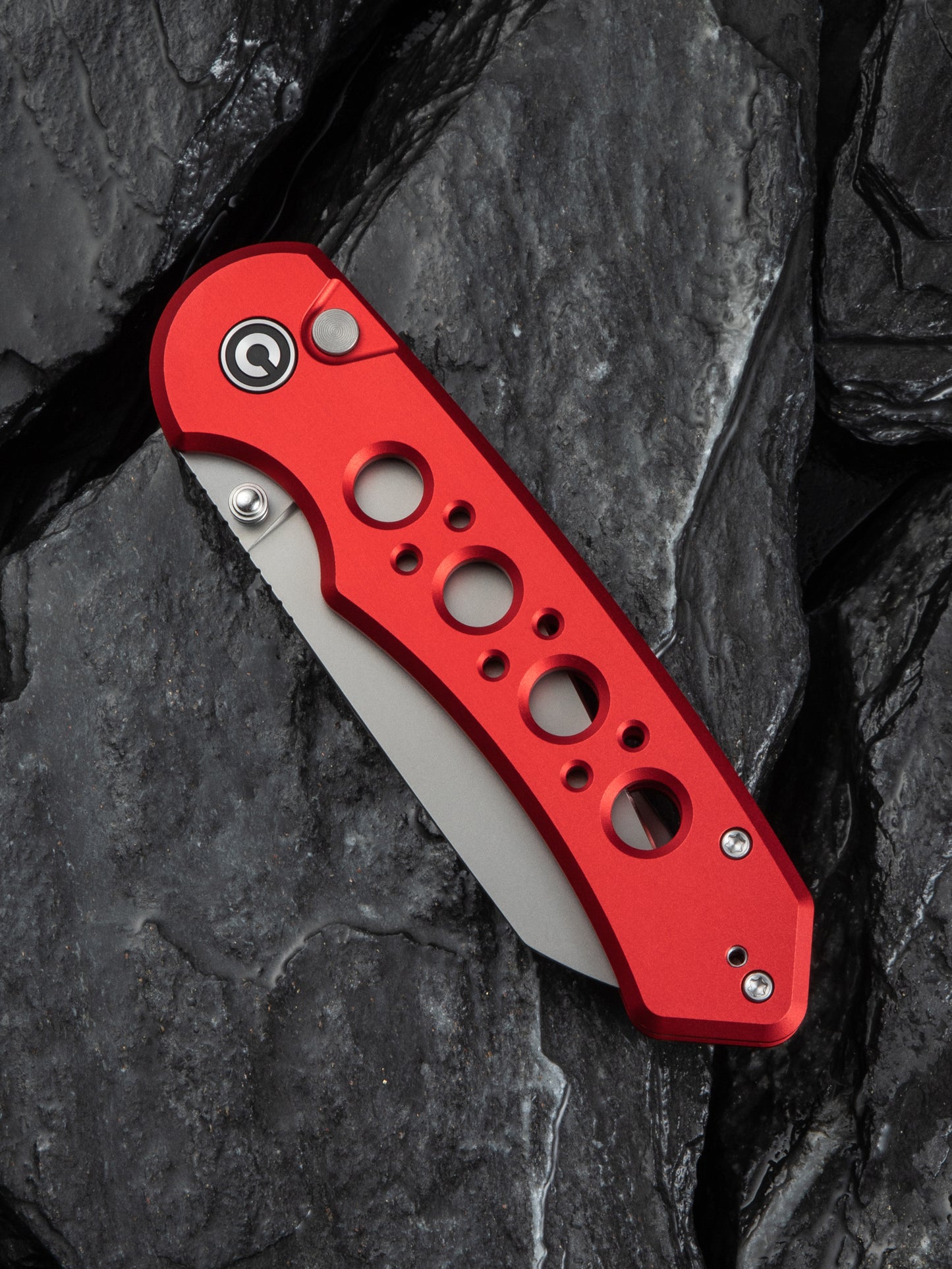 Civivi Pragma Prime 3.49" Sandvik 14C28N Red Aluminium Button Lock Folding Knife C24067-2