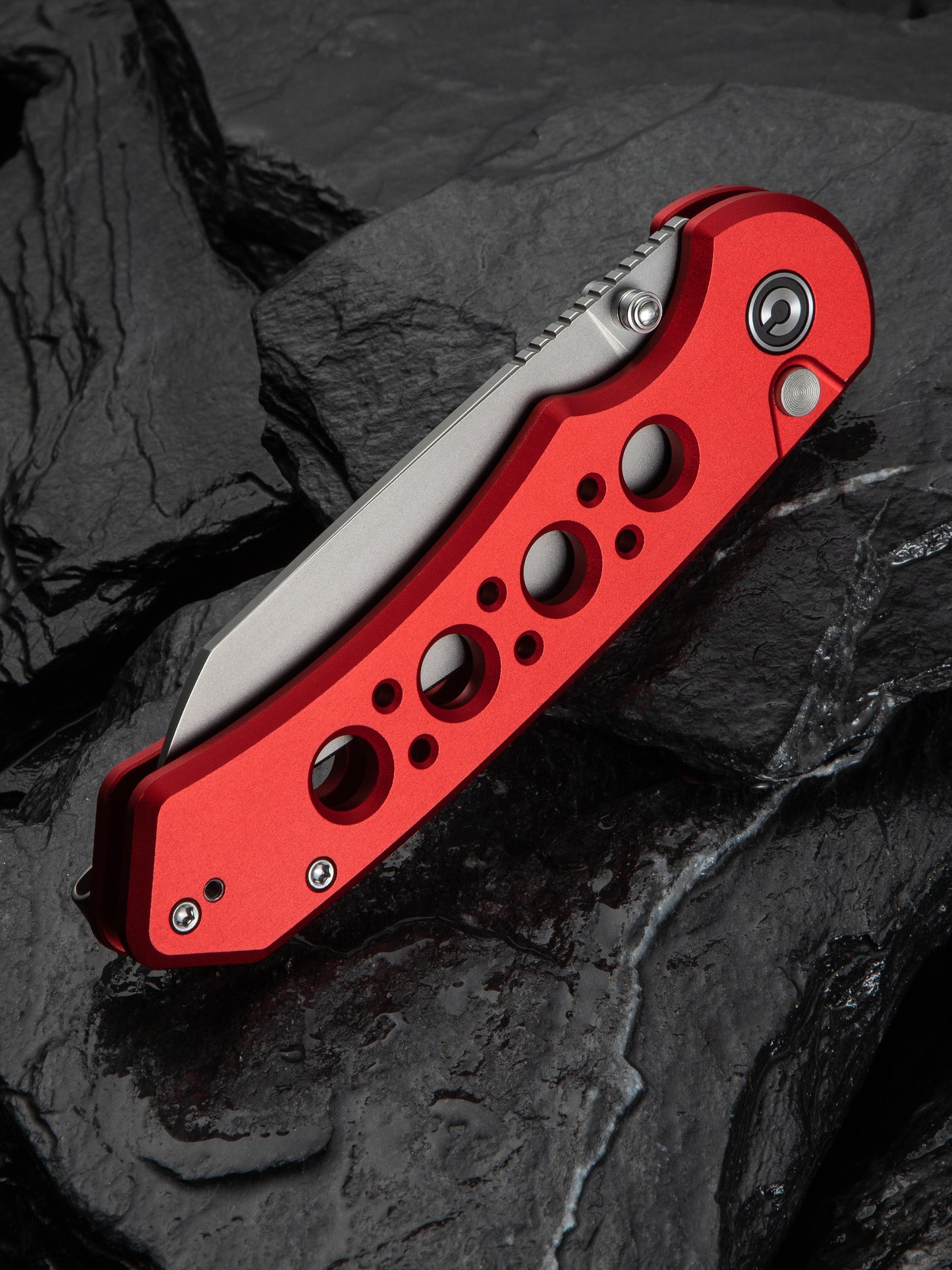 Civivi Pragma Prime 3.49" Sandvik 14C28N Red Aluminium Button Lock Folding Knife C24067-2
