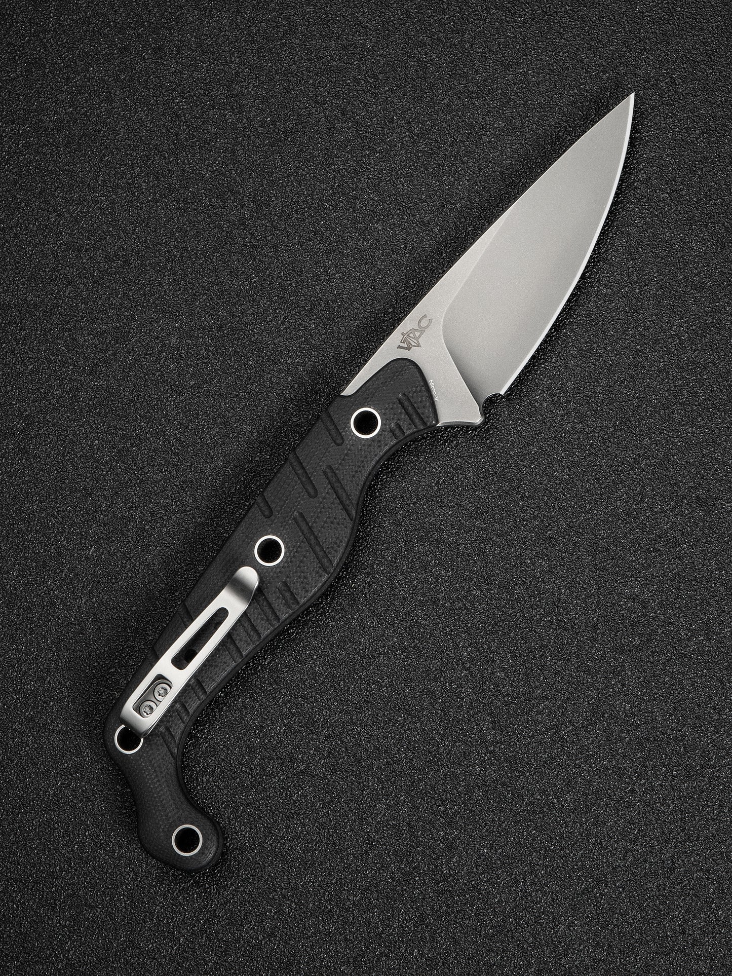 Civivi SOKN 2.82" Nitro-V Black G10 Fixed Blade Knife by Kyle Lamb C22027-1