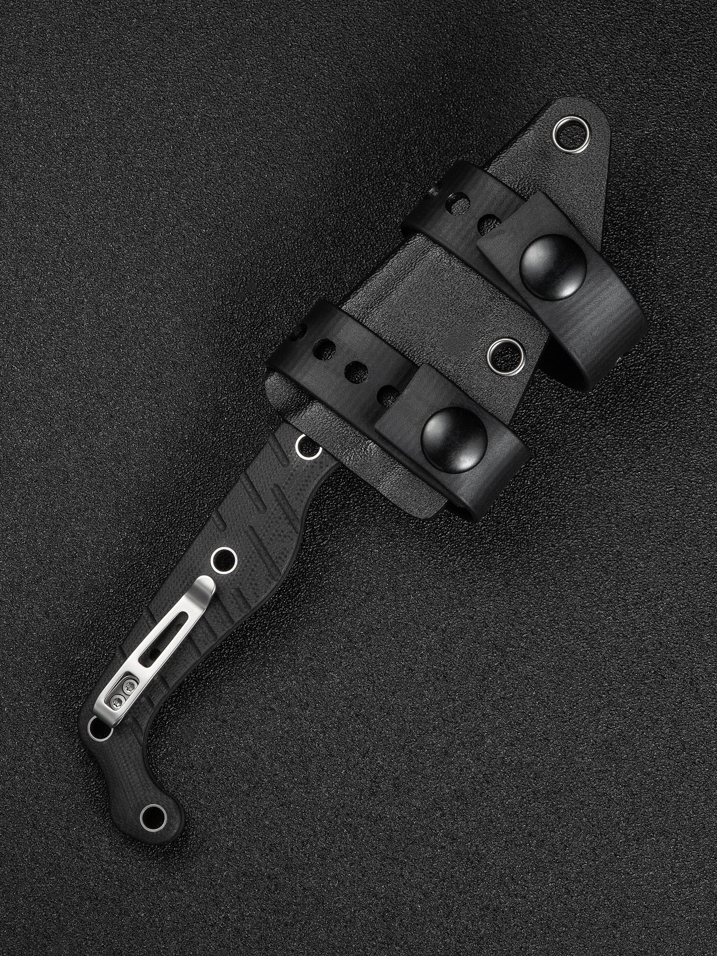 Civivi SOKN 2.82" Nitro-V Black G10 Fixed Blade Knife by Kyle Lamb C22027-1