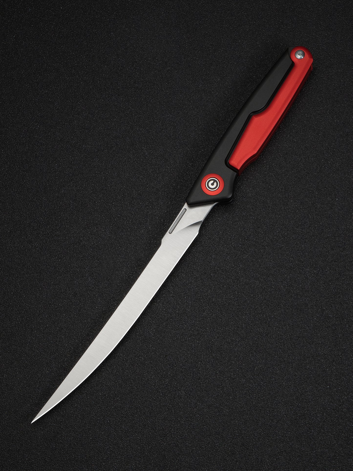 Civivi Shawka 5.81" Sandvik 14C28N Red Aluminium Folding Fillet Knife with Sheath C22029B-1