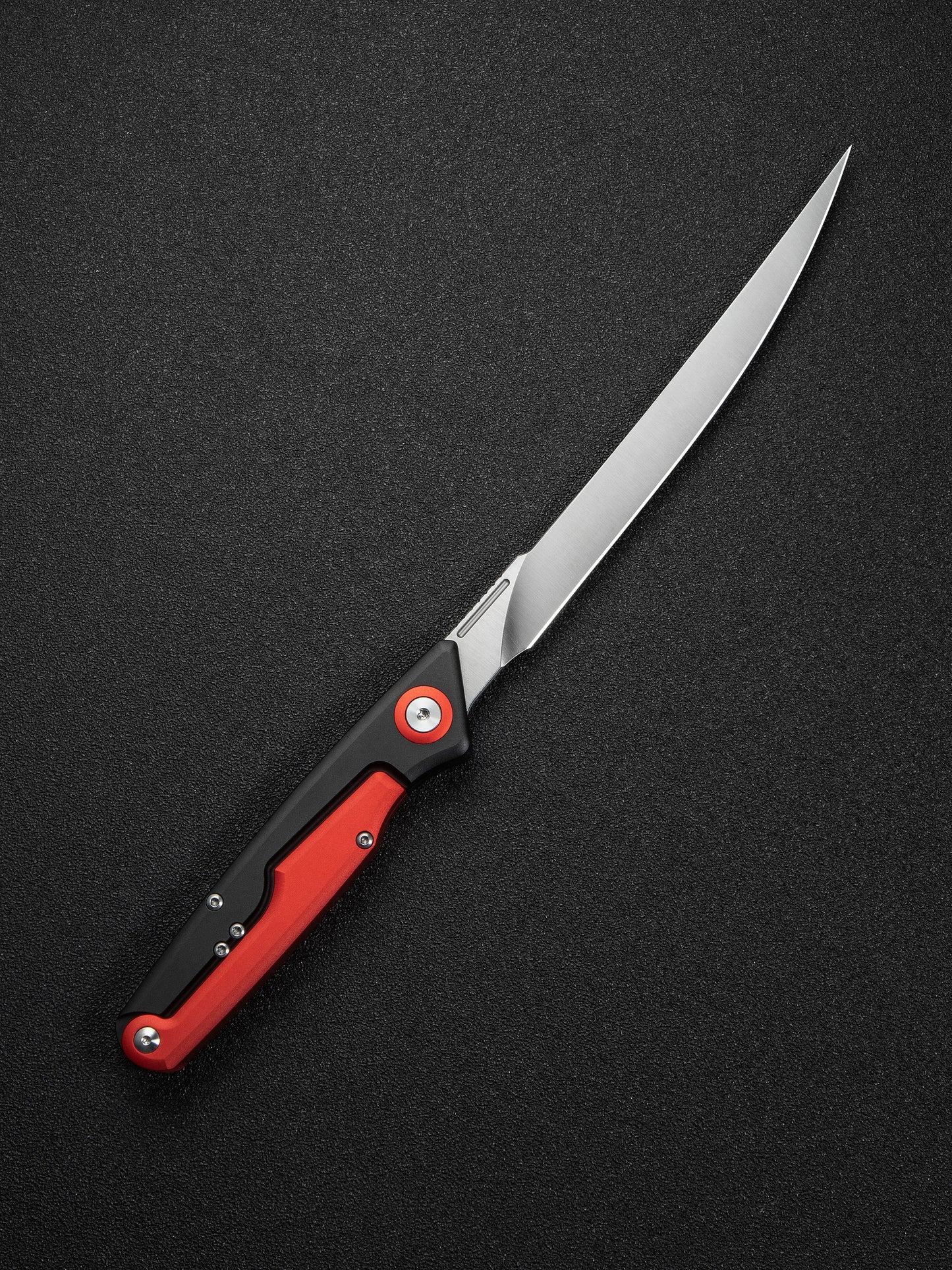 Civivi Shawka 5.81" Sandvik 14C28N Red Aluminium Folding Fillet Knife with Sheath C22029B-1