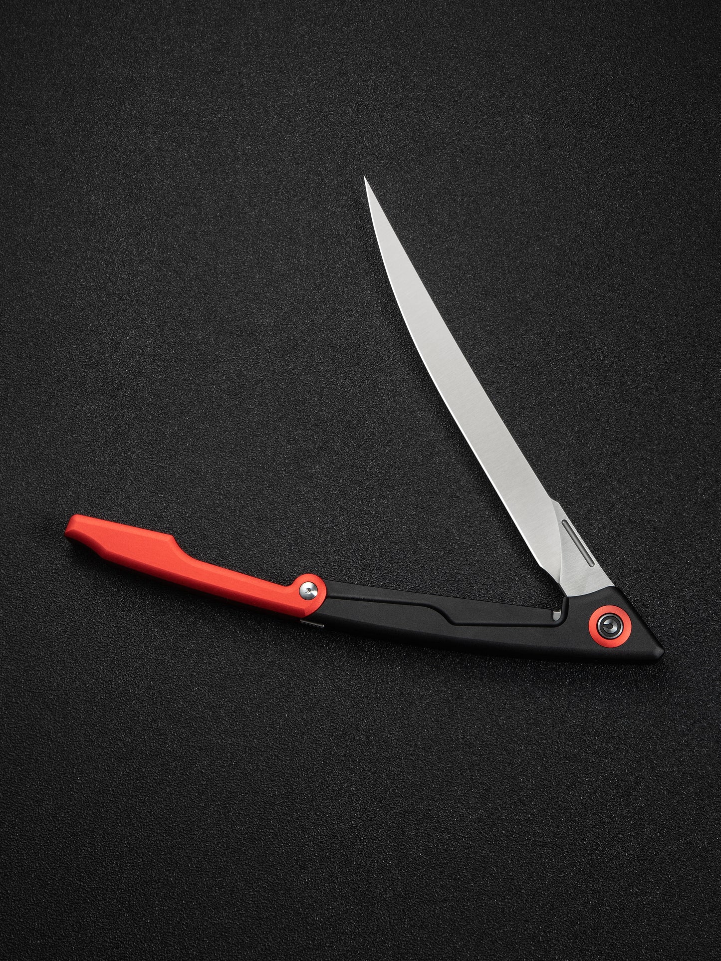 Civivi Shawka 5.81" Sandvik 14C28N Red Aluminium Folding Fillet Knife with Sheath C22029B-1