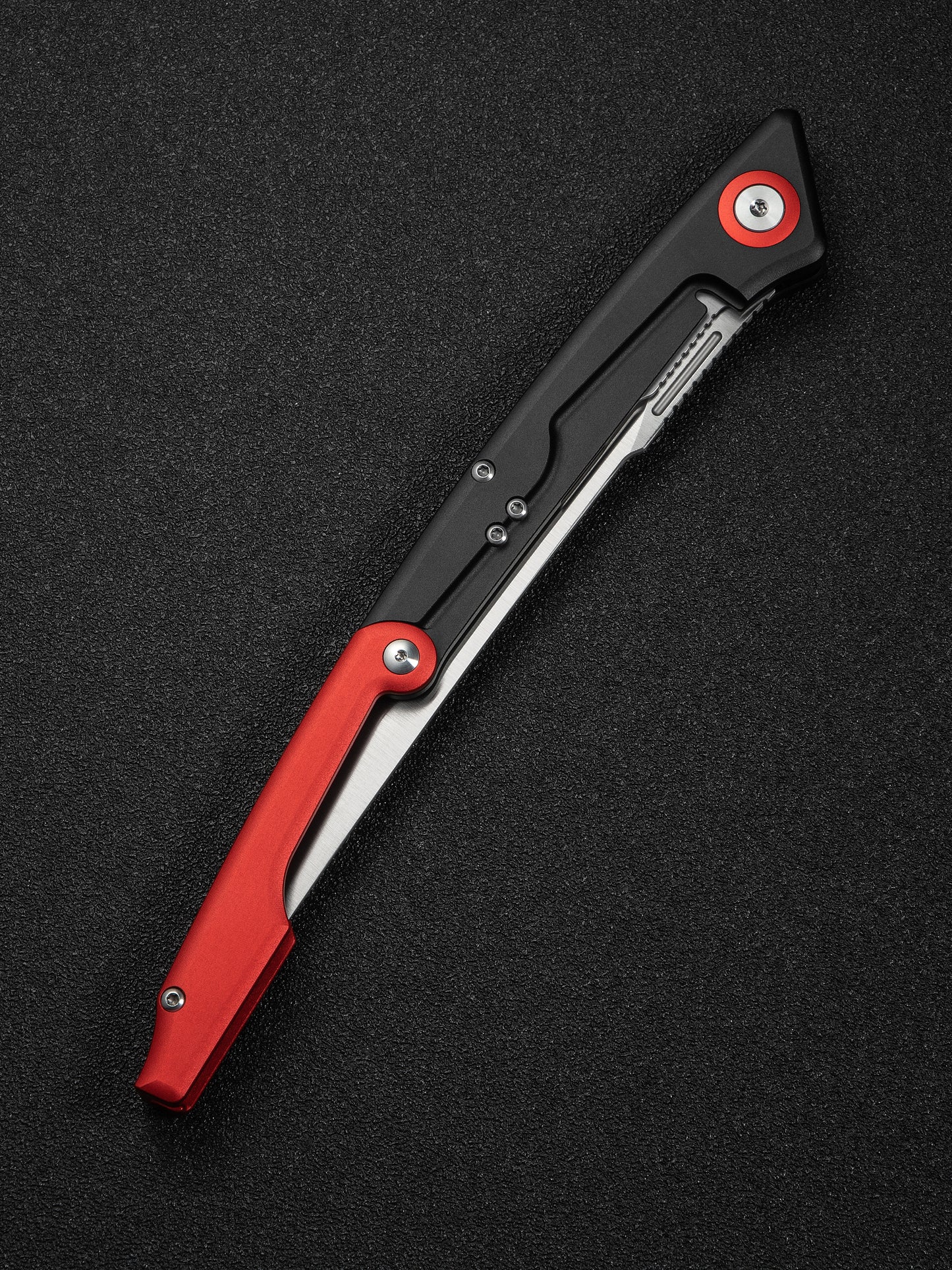Civivi Shawka 5.81" Sandvik 14C28N Red Aluminium Folding Fillet Knife with Sheath C22029B-1