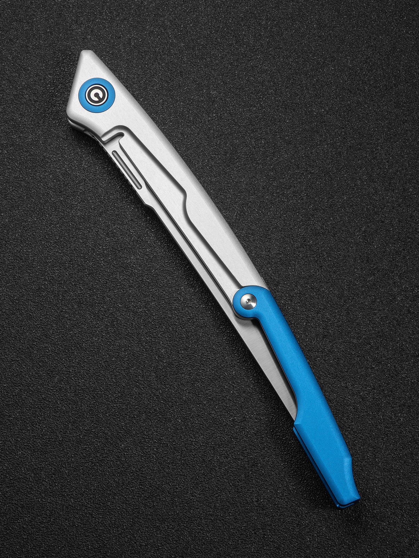 Civivi Shawka 5.81" Sandvik 14C28N Blue Aluminium Folding Fillet Knife with Sheath C22029B-2