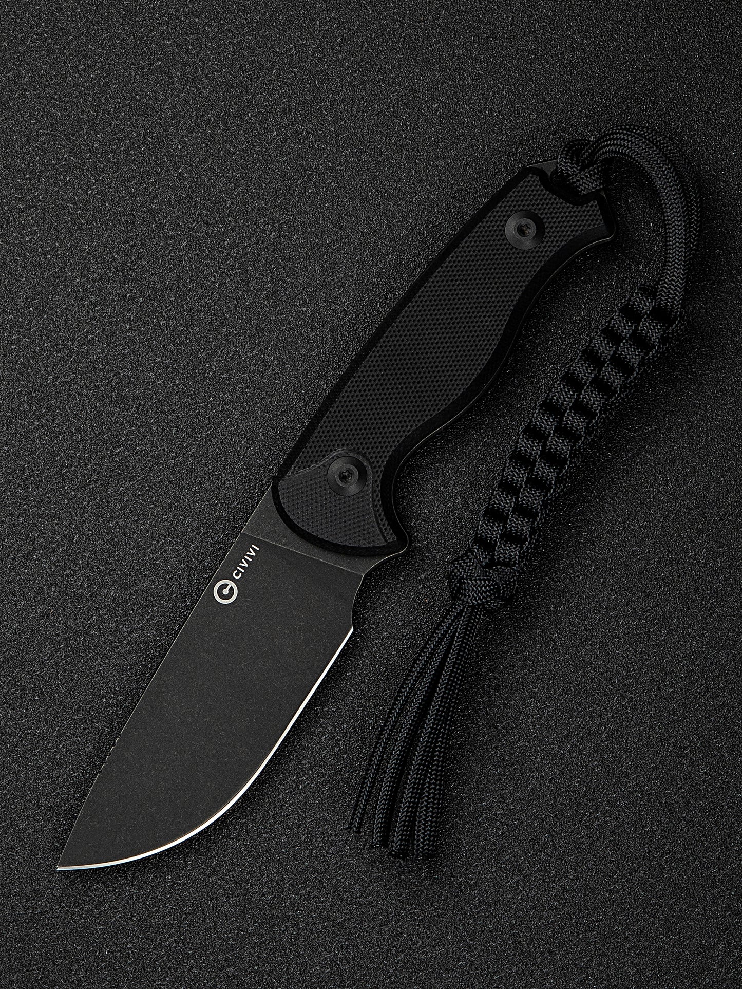 Civivi Timberbark 3.2" Sandvik 14C28N Black G10 Fixed Blade Knife C23094-1