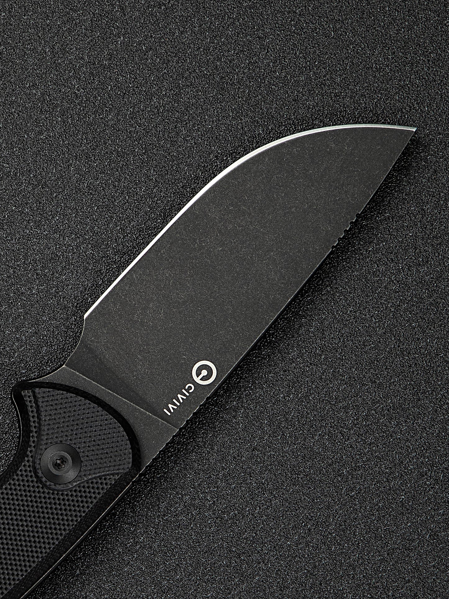 Civivi Timberbark 3.2" Sandvik 14C28N Black G10 Fixed Blade Knife C23094-1