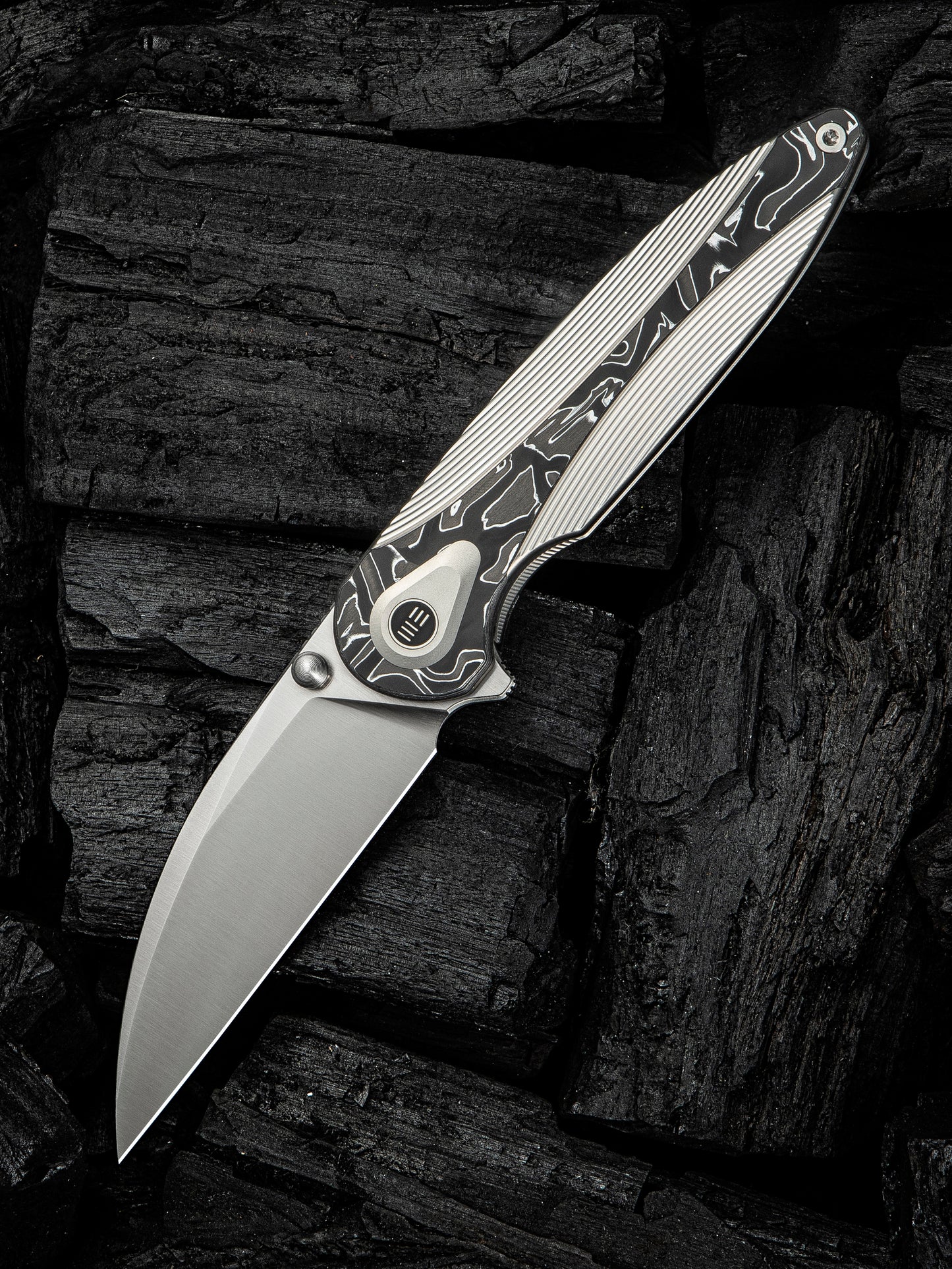 WE Zenthra 3.3" M390 Aluminium Foil Carbon Fiber Titanium Folding Knife WE24021C-4