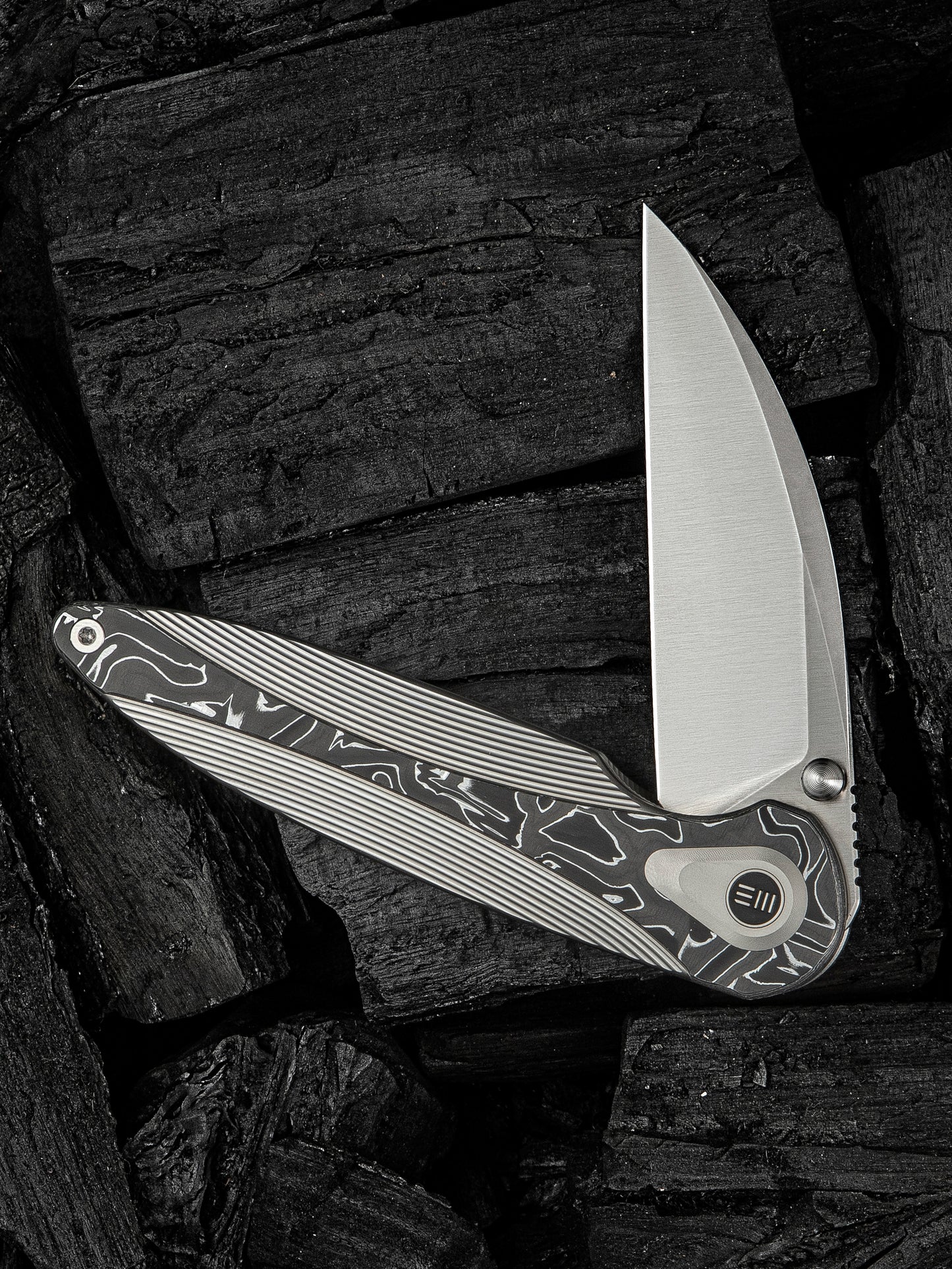 WE Zenthra 3.3" M390 Aluminium Foil Carbon Fiber Titanium Folding Knife WE24021C-4