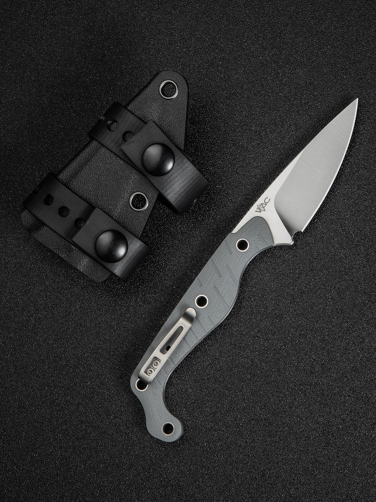 Civivi SOKN 2.82" Nitro-V Gray G10 Fixed Blade Knife by Kyle Lamb C22027-2