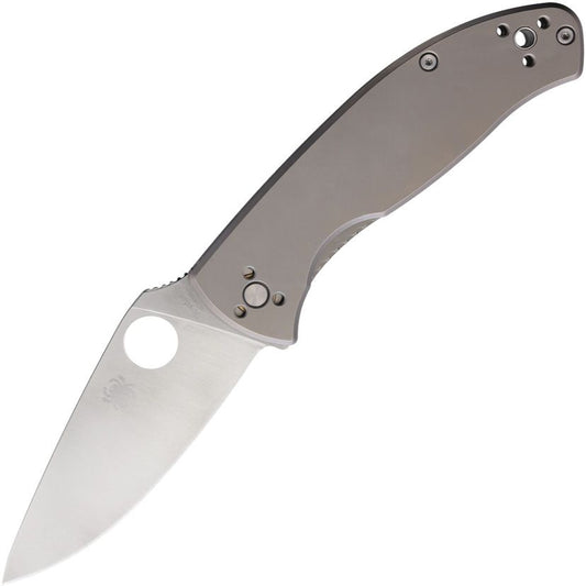 Spyderco Tenacious 3.35" 8Cr13MoV Titanium Folding Knife C122TIP