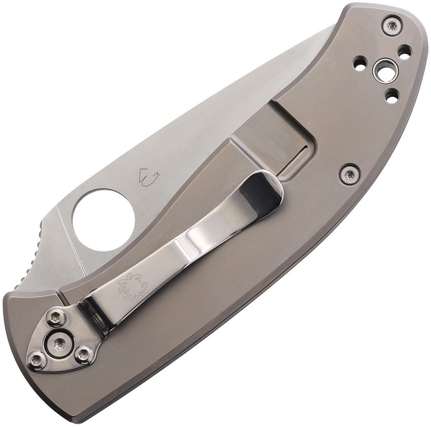 Spyderco Tenacious 3.35" 8Cr13MoV Titanium Folding Knife C122TIP