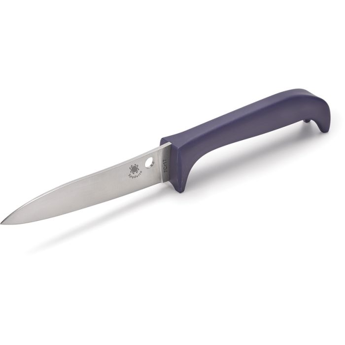 Spyderco Counter Puppy 3.48" 7Cr17 Purple Standing Kitchen Knife K20PPR