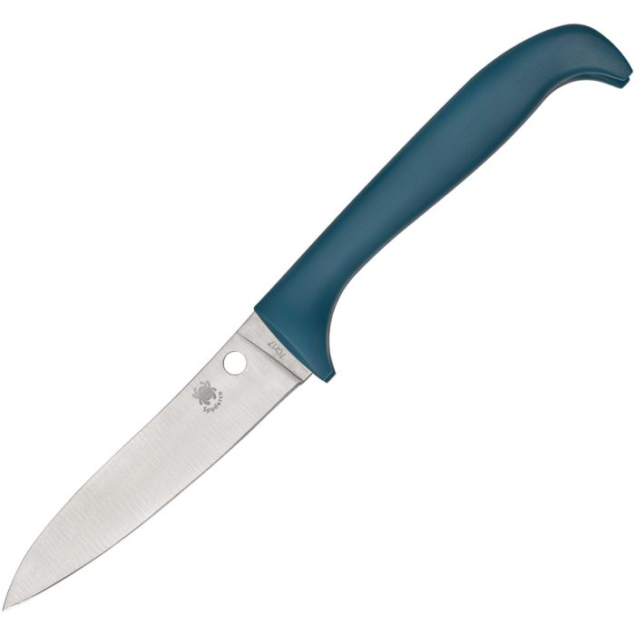 Spyderco Counter Critter 3.95" 7Cr17 Blue Standing Kitchen Knife K21PBL