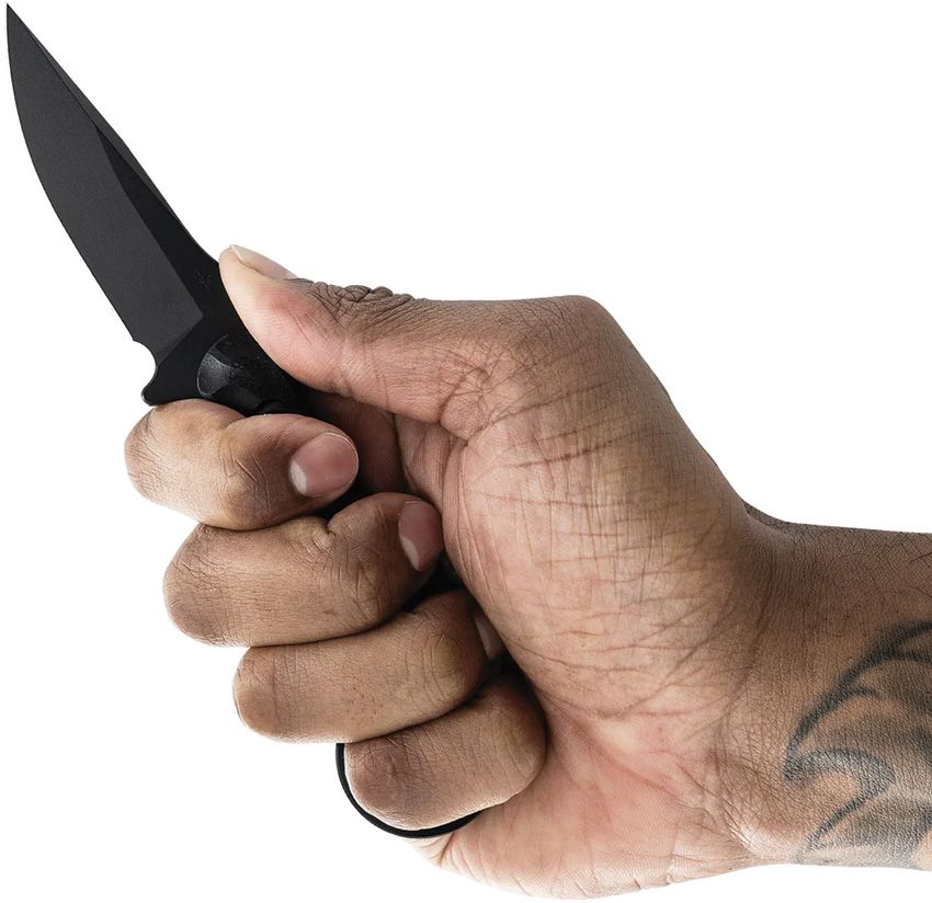 Toor Knives Jank Shank S 3" CPM-M4 SOCOM Black KG GunKote Black G10 Fixed Blade Knife