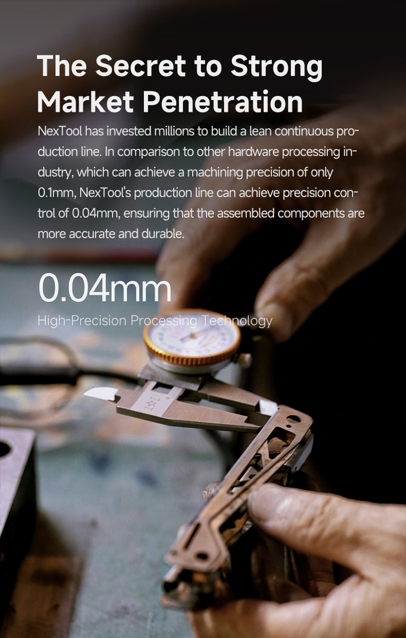 NexTool Pocket Tool E1 Black Aluminium Multi-Tool with 10 Functions