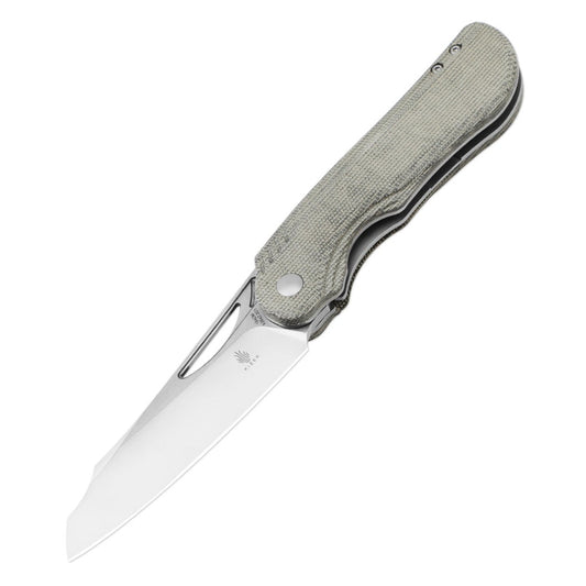 Kizer Kobold 2.0 3.66" 154CM Stonewashed Micarta Folding Knife by Sebastian Irawan V3542.2C1