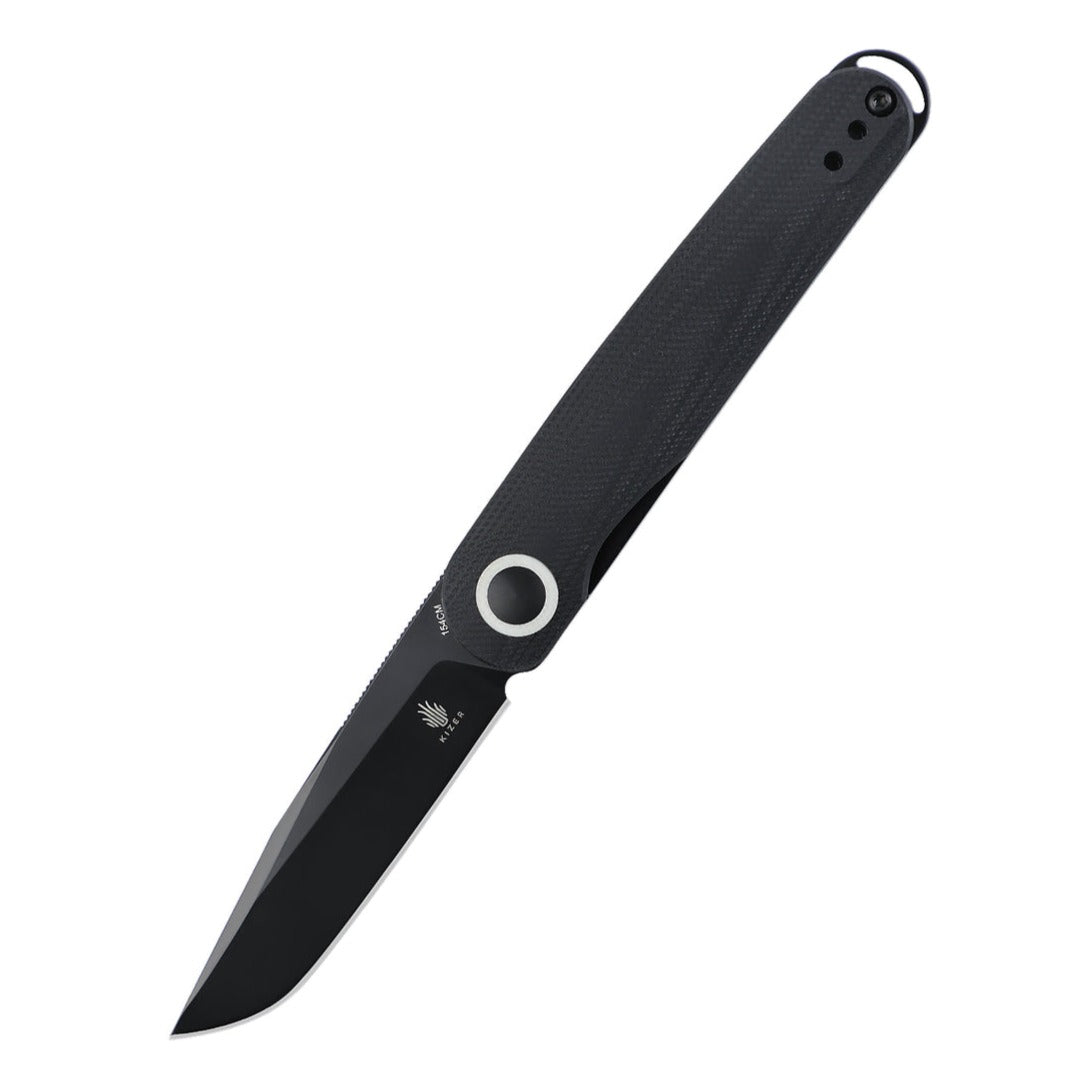 Kizer Squidward 2.81" 154CM Black G10 Folding Knife by Azo V3604C2