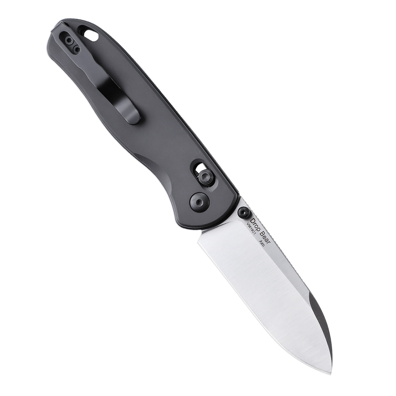 Kizer Drop Bear Clutch-Lock 2.97" 154CM Gunmetal Aluminum Folding Knife V3619C1
