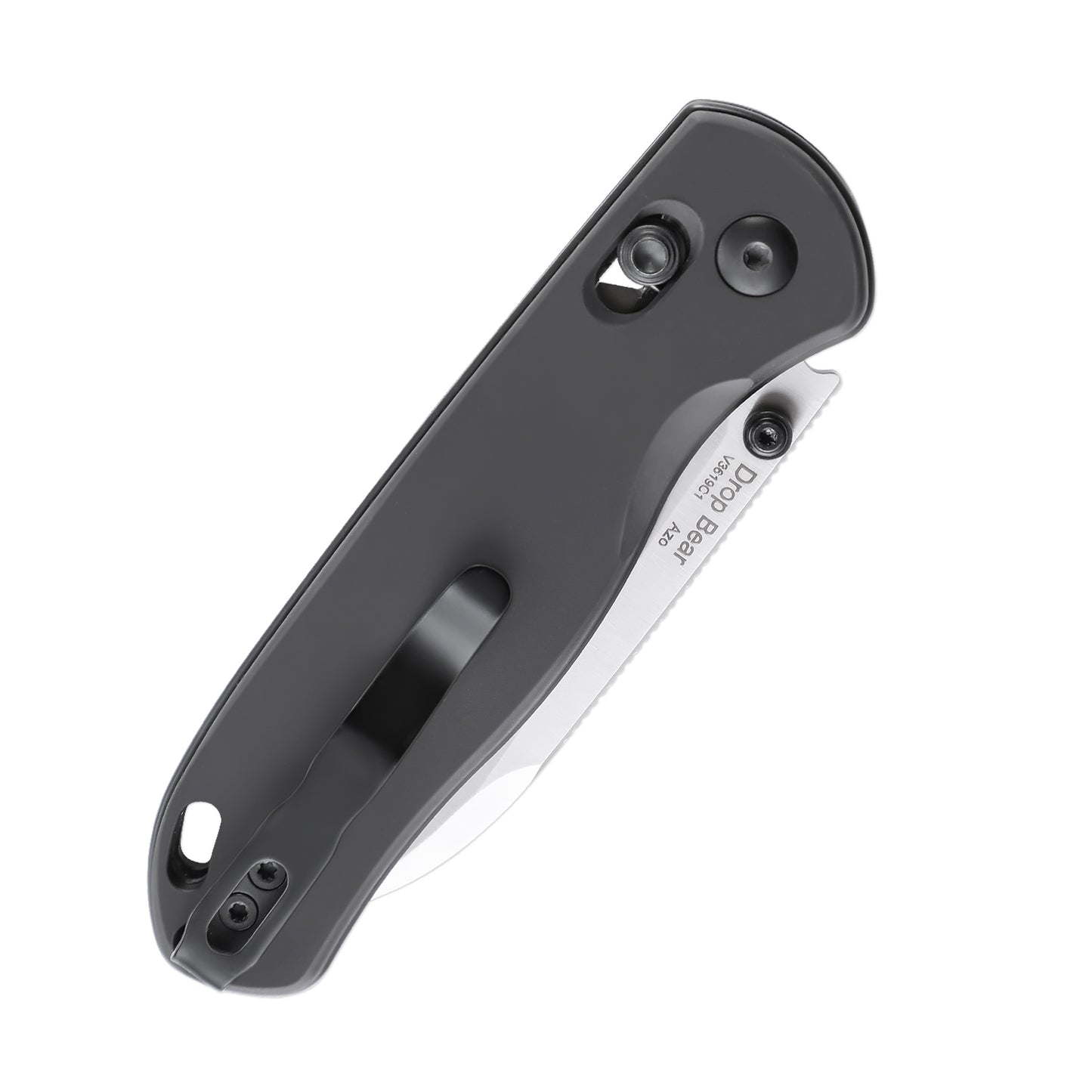 Kizer Drop Bear Clutch-Lock 2.97" 154CM Gunmetal Aluminum Folding Knife V3619C1