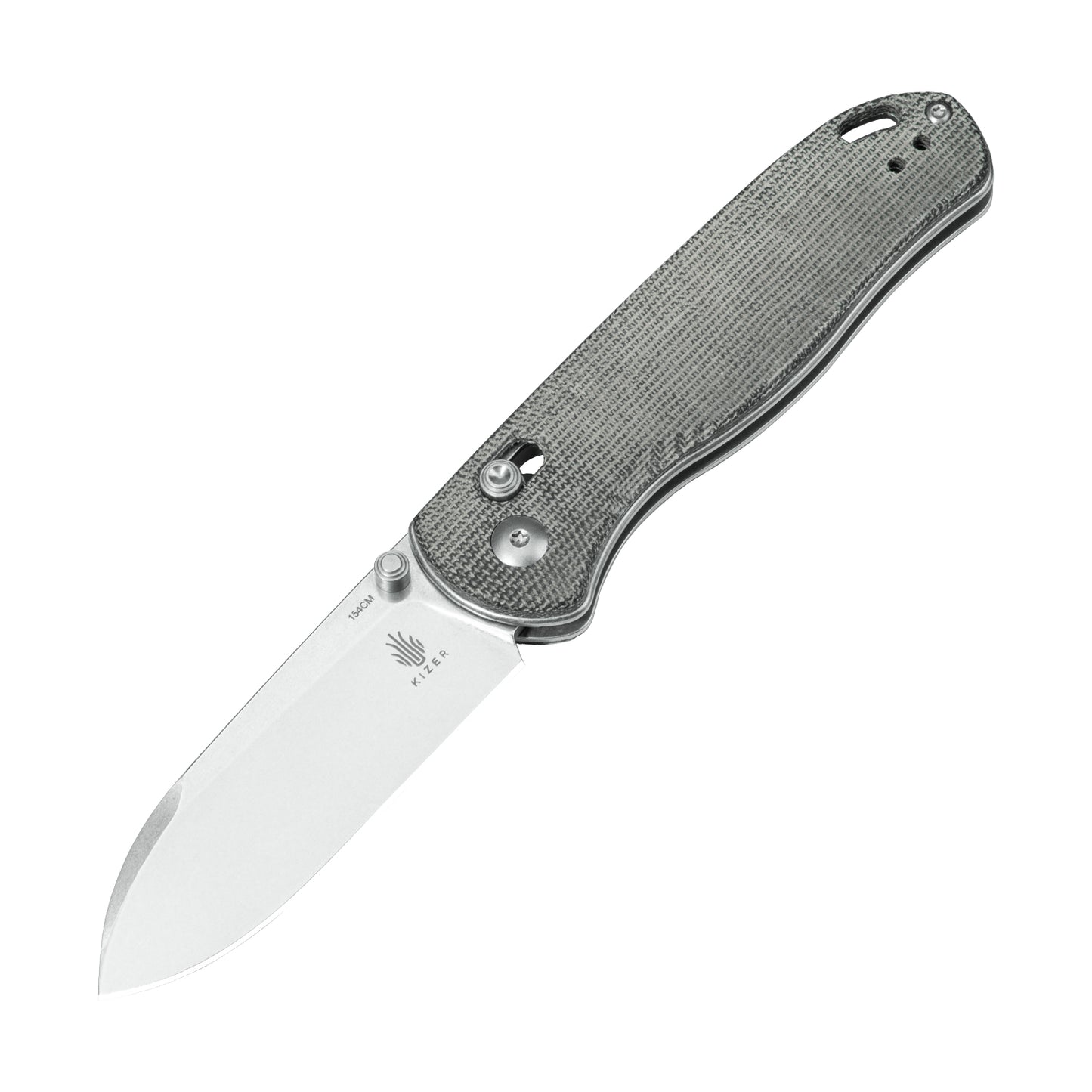 Kizer Drop Bear Clutch-Lock 2.97" 154CM Micarta Folding Knife V3619C3