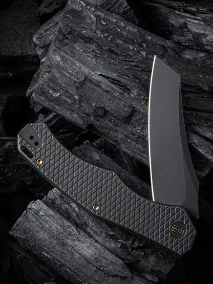 WE Viking Tactics RekkeR 3.61" CPM 20CV Black Stonewashed Titanium Folding Knife by Kyle Lamb WE22010G-1