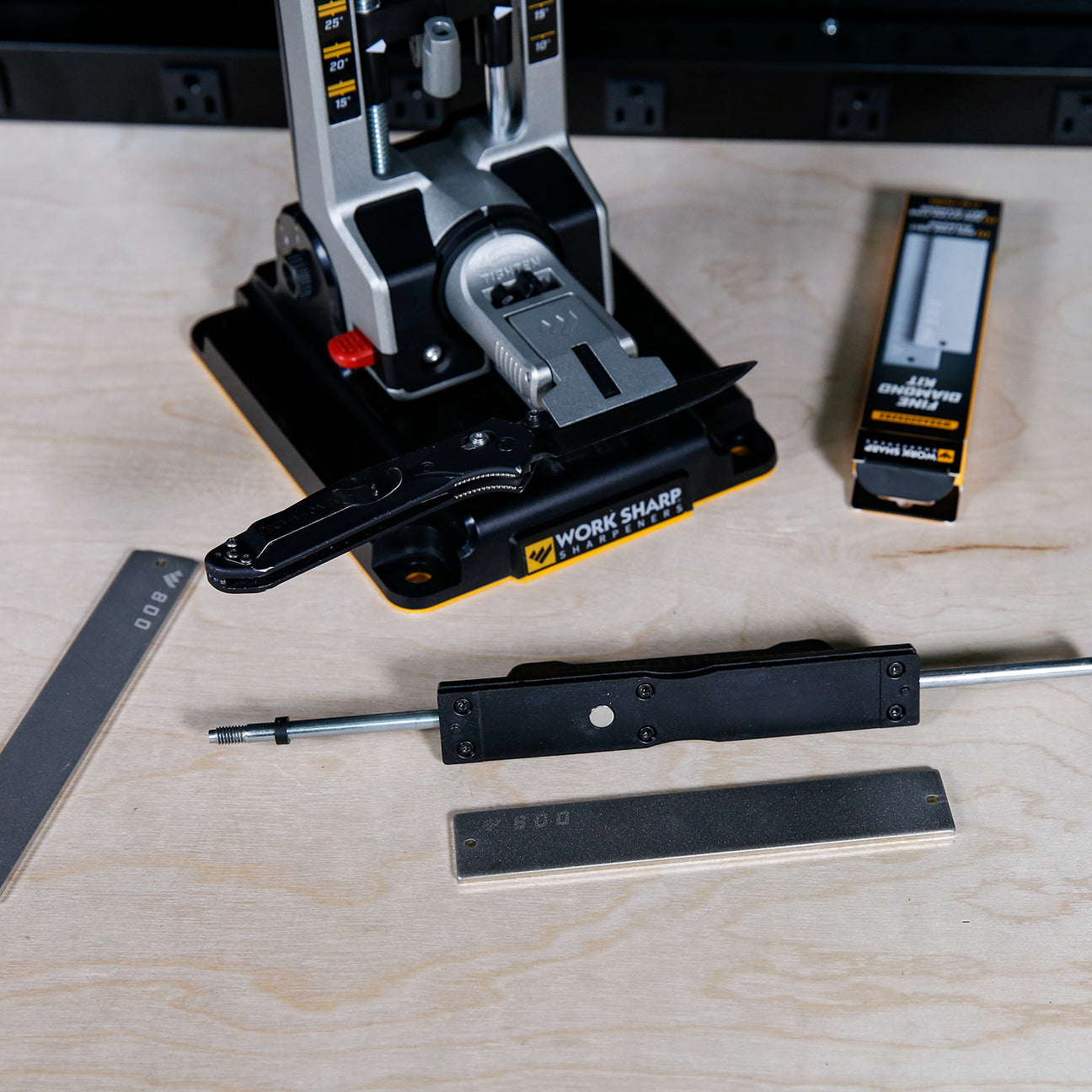 Work Sharp Replacement Fine Diamond Kit 600/800 Grit or the PROFESSIONAL Precision Adjust Knife Sharpener