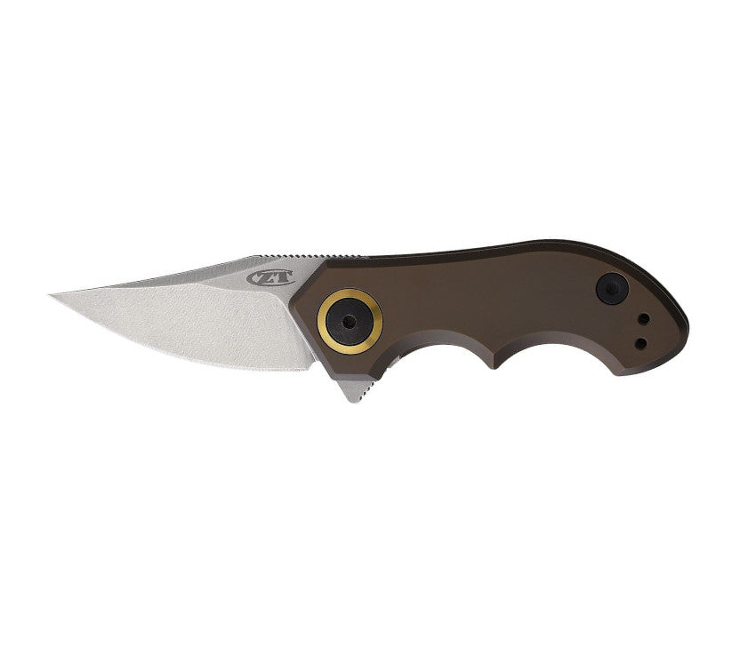 Zero Tolerance 0022TIBRZ Galyean 1.8" CPM 20CV Bronze Titanium Folding Knife