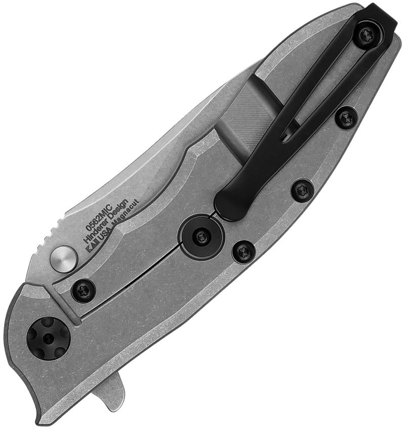 Zero Tolerance 0562MIC Hinderer Slicer 3.5" CPM Magnacut Green Canvas Micarta Titanium Folding Knife