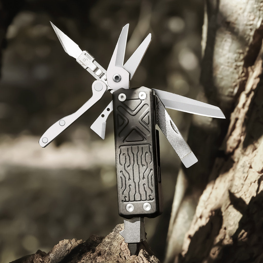 NexTool Pocket Tool E1 Black Aluminium Multi-Tool with 10 Functions