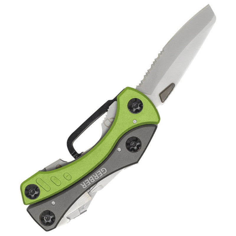 Gerber Crucial Compact Lightweight Carabiner Multi-Tool Green