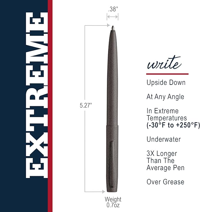 Fisher Cerakote Cap-O-Matic Space Pen Black Cherry Retractable Pen - Made in USA