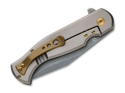 Fox Eastwood Tiger 3.74" CPM S90V Titanium Carbon Fiber Folding Knife by Gudy Van Poppel FX-524 TICF