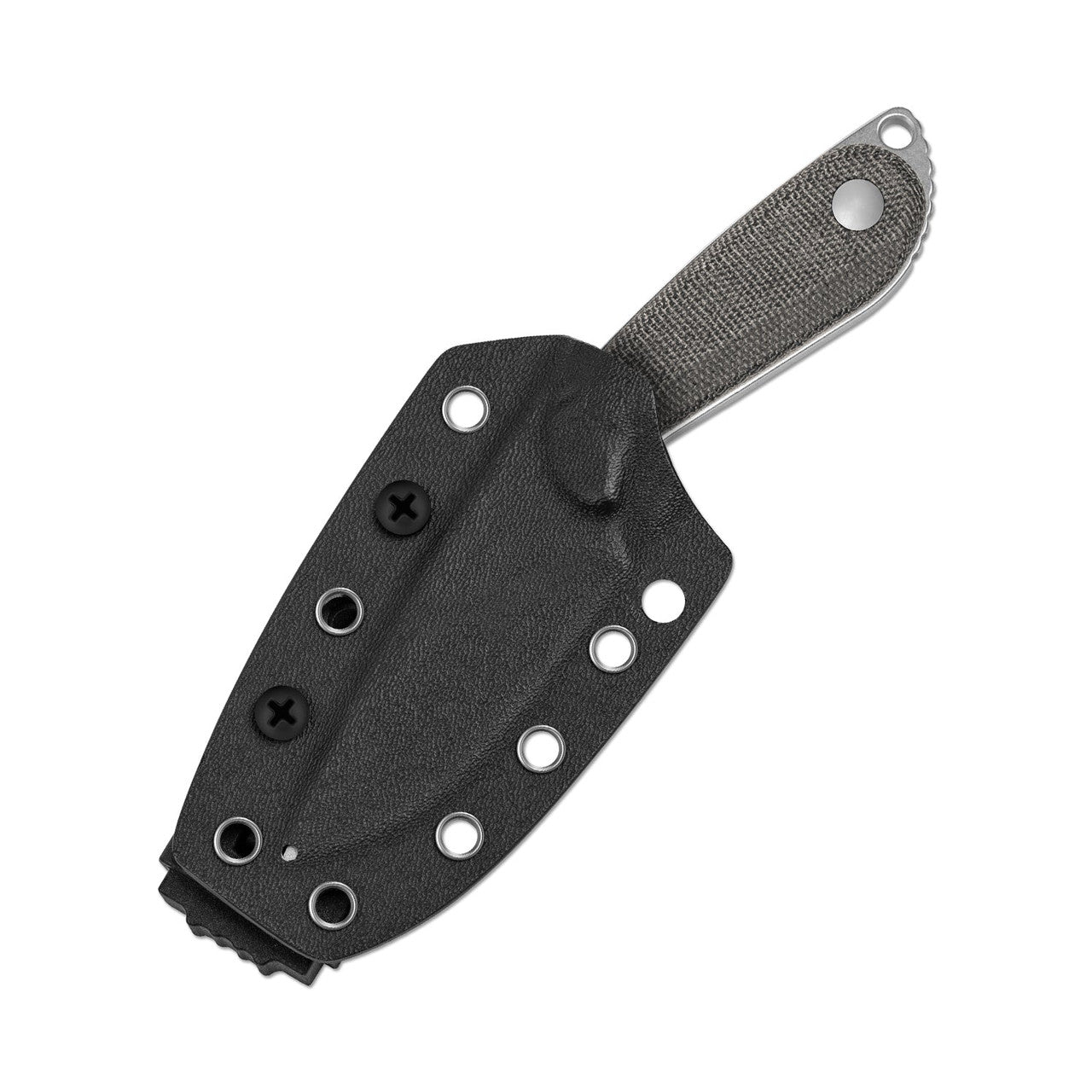 Kizer Buddy 3" Sandvik 14C28N Black Canvas Micarta Fixed Blade Knife 1081A8