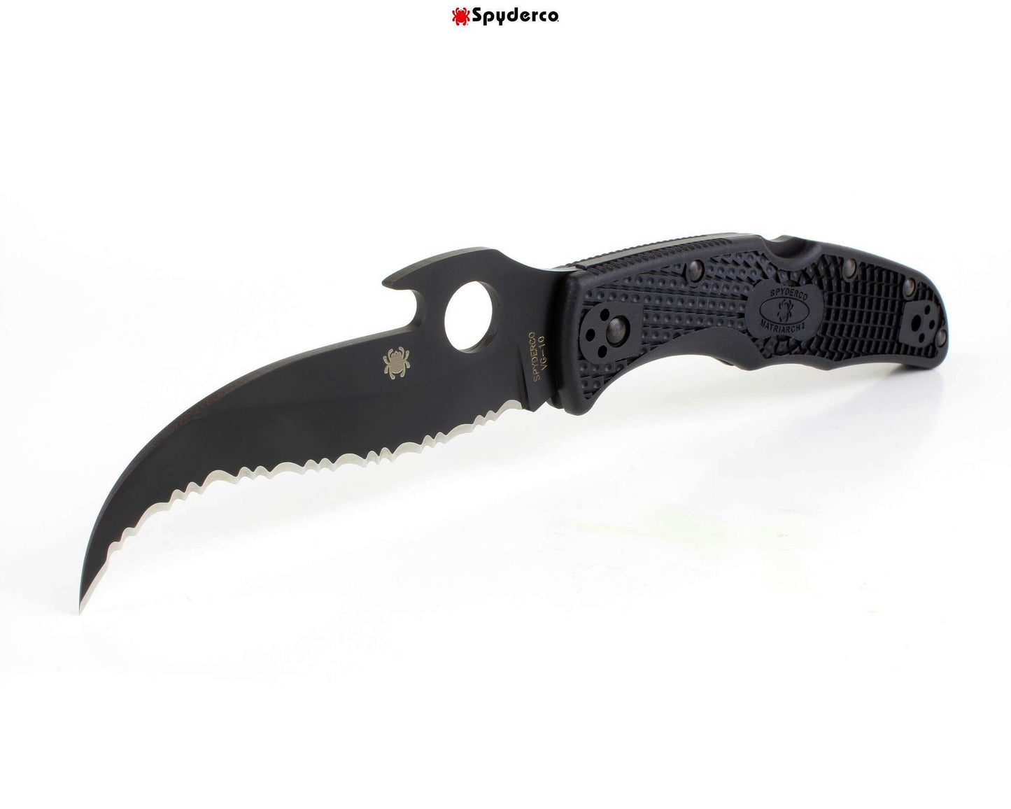 Spyderco Matriarch 2 Emerson Wave FRN SpyderEdge Black Folding Knife C12SBBK2W