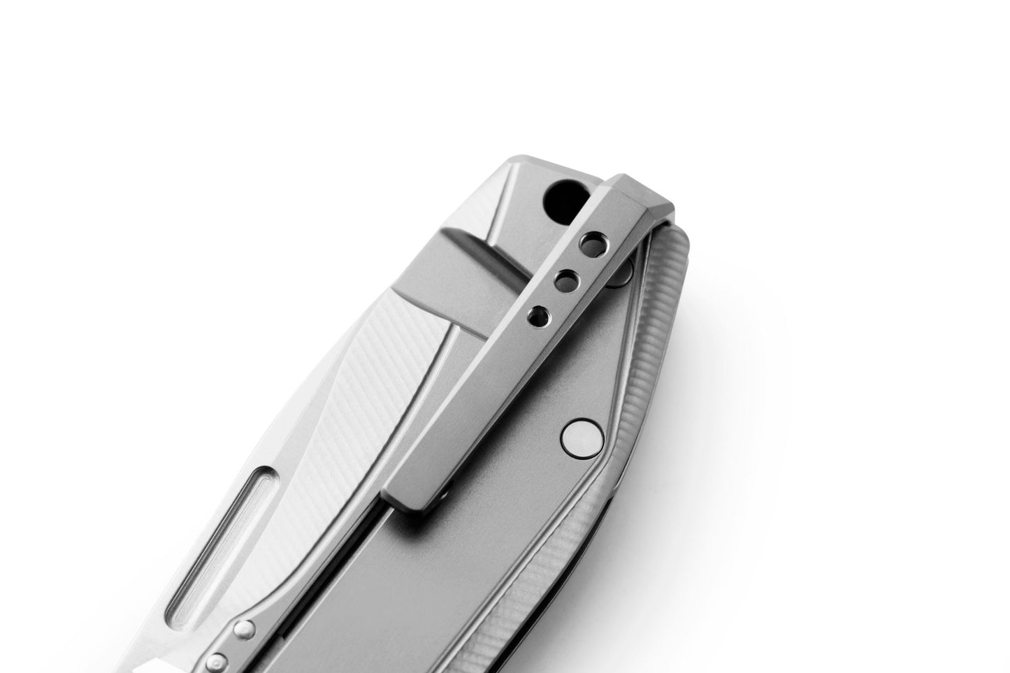 LionSteel Nano 2.56" Magnacut Grey Titanium Folding Knife NA01 GY