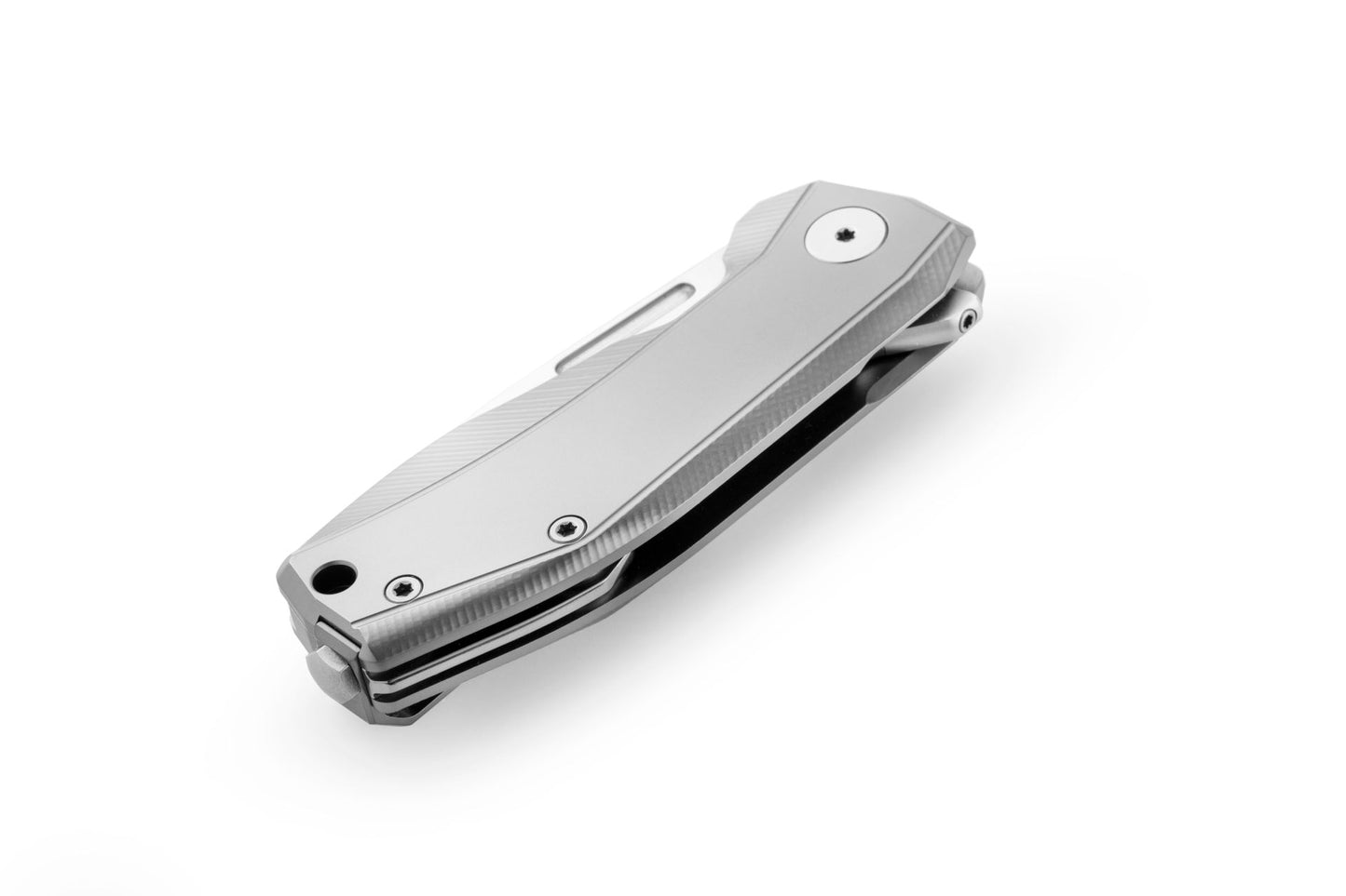 LionSteel Nano 2.56" Magnacut Grey Titanium Folding Knife NA01 GY