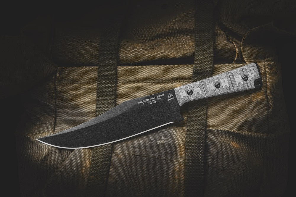 TOPS Knives Prather War Bowie 7.25" Fixed Blade Knife PWB-01