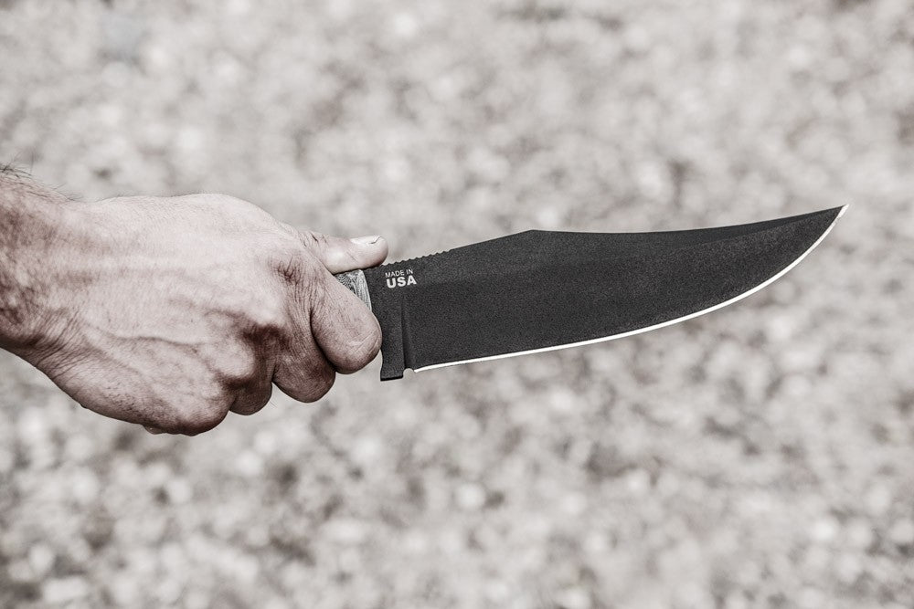 TOPS Knives Prather War Bowie 7.25" Fixed Blade Knife PWB-01