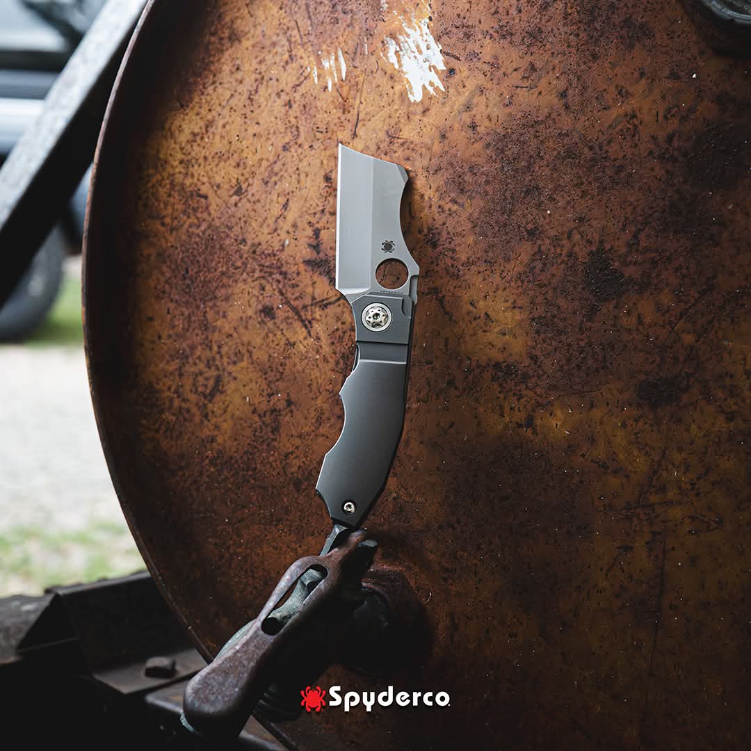 Spyderco Stovepipe 2.78" CPM 20CV Titanium Folding Knife C260TIP