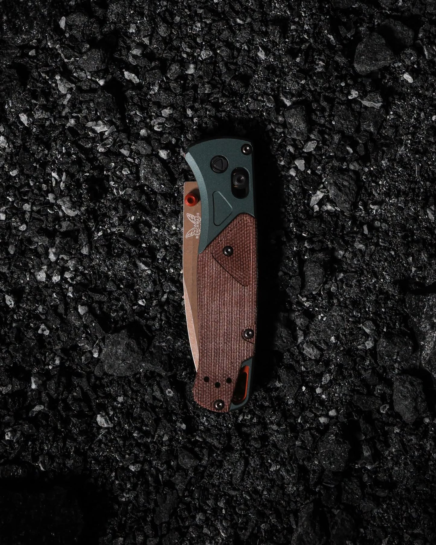 Benchmade 535FE-2602 Bugout 3.24" CPM-S90V Taiga Green Aluminium/Micarta Folding Knife